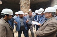 بازدید میدانی سرپرست شهرداری قم از عملیات عمرانی حفاری قطعه پایانی تونل خط یک مترو قم